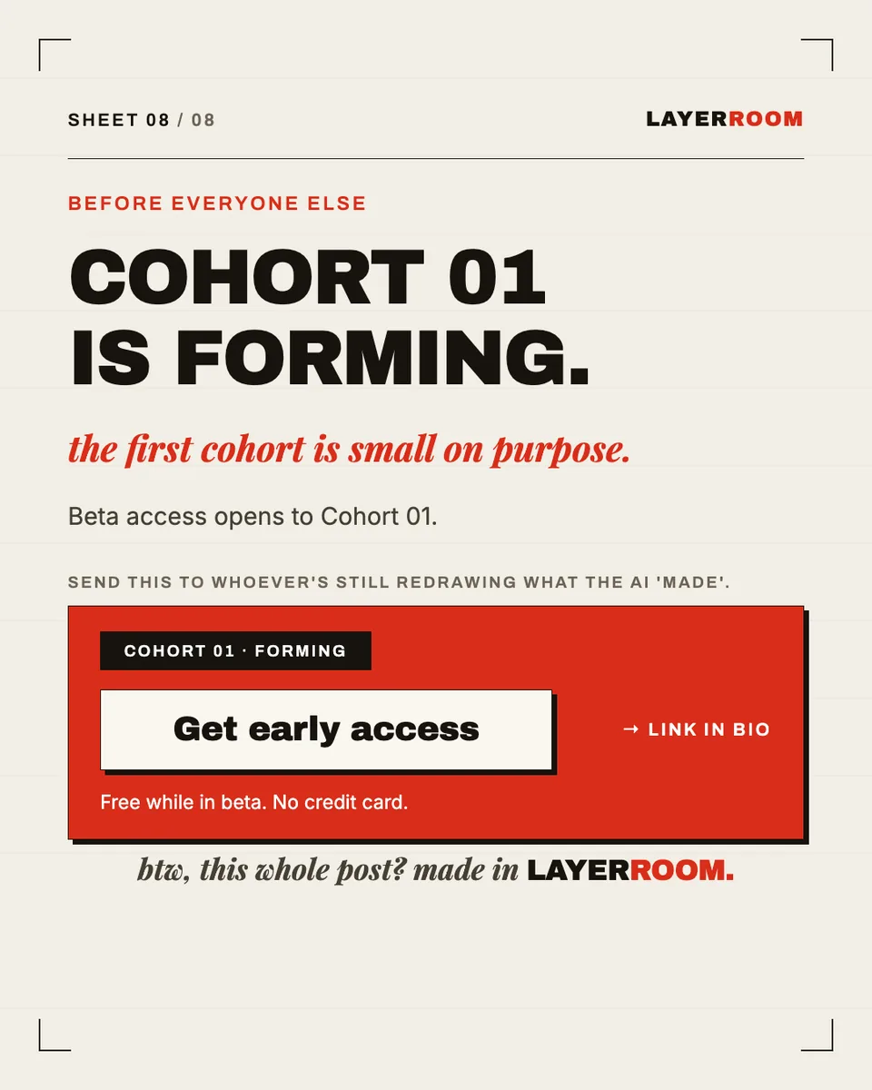 Board 8: Cohort 01 is forming.