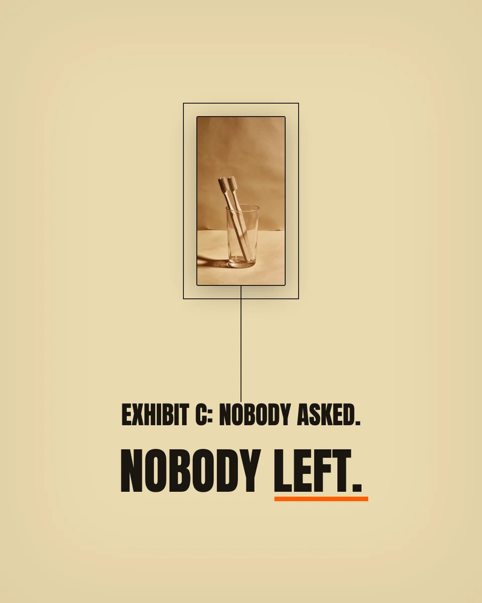 Board 3: Exhibit C, nobody asked. Nobody left.